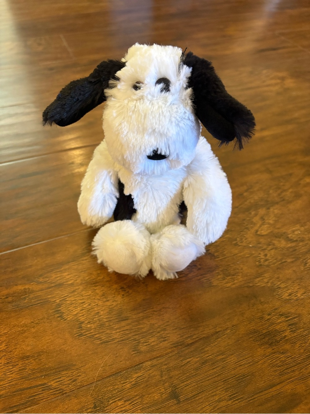 Ty Plush White and Black Dog Toy - 8in name is Muggy
